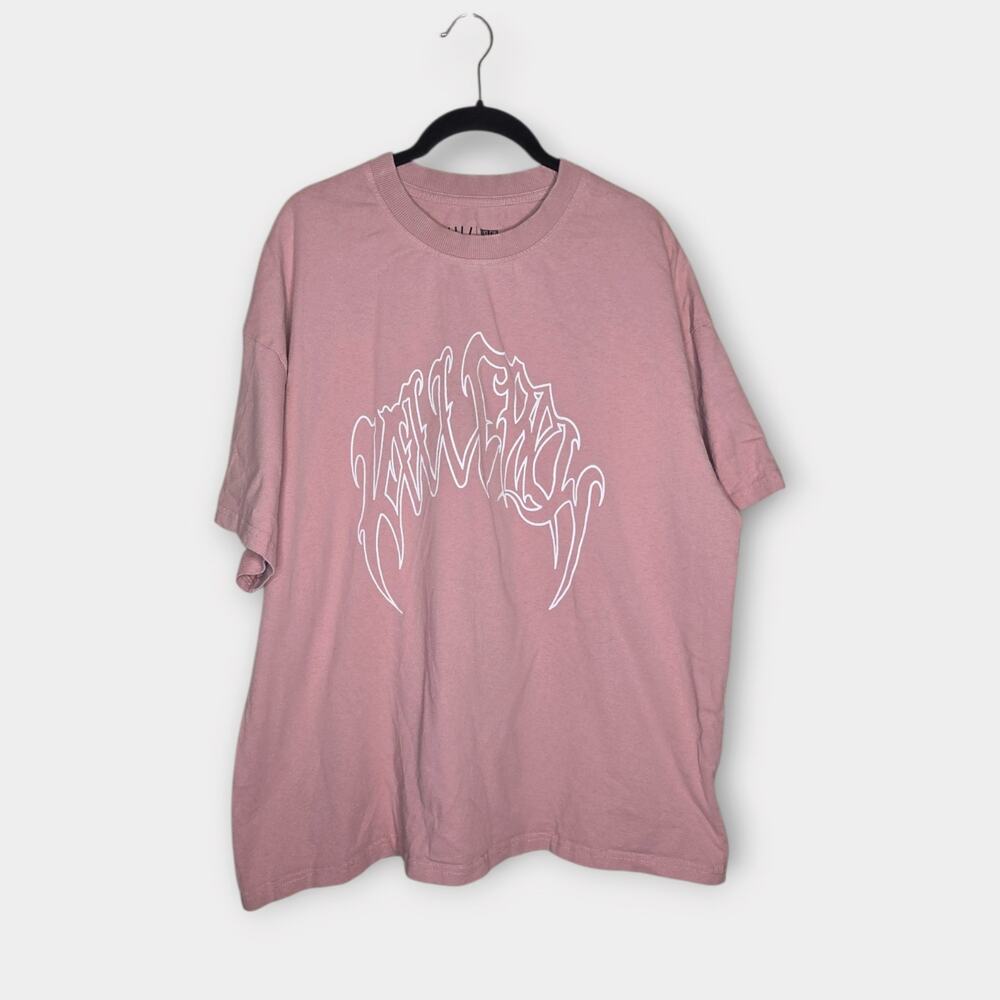 Kill Crew Oversized Classic T-Shirt Pink Rose White Wolf Porrada Men's Med